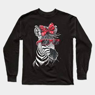 Zebra Conservation Challenges Long Sleeve T-Shirt